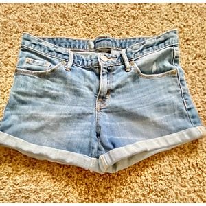 Mossimo women 4 rolled hem jean shorts